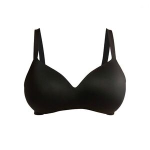 Women's Plus Brushed Micro Wireless Bra Black Size 42DD